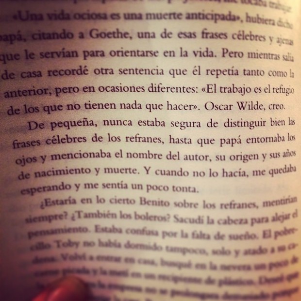 Oscar Wilde el trabajo es el refugio