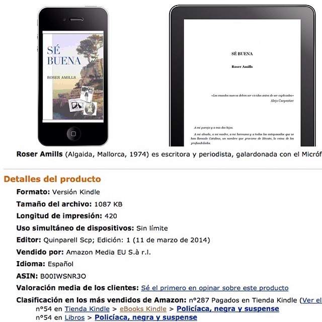 Novela Se Buena De Roser Amills En Amazon