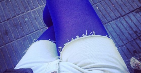 piernas medias azules roser amills