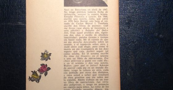 Portada De No Time For Flowers De Ana Maria Moix