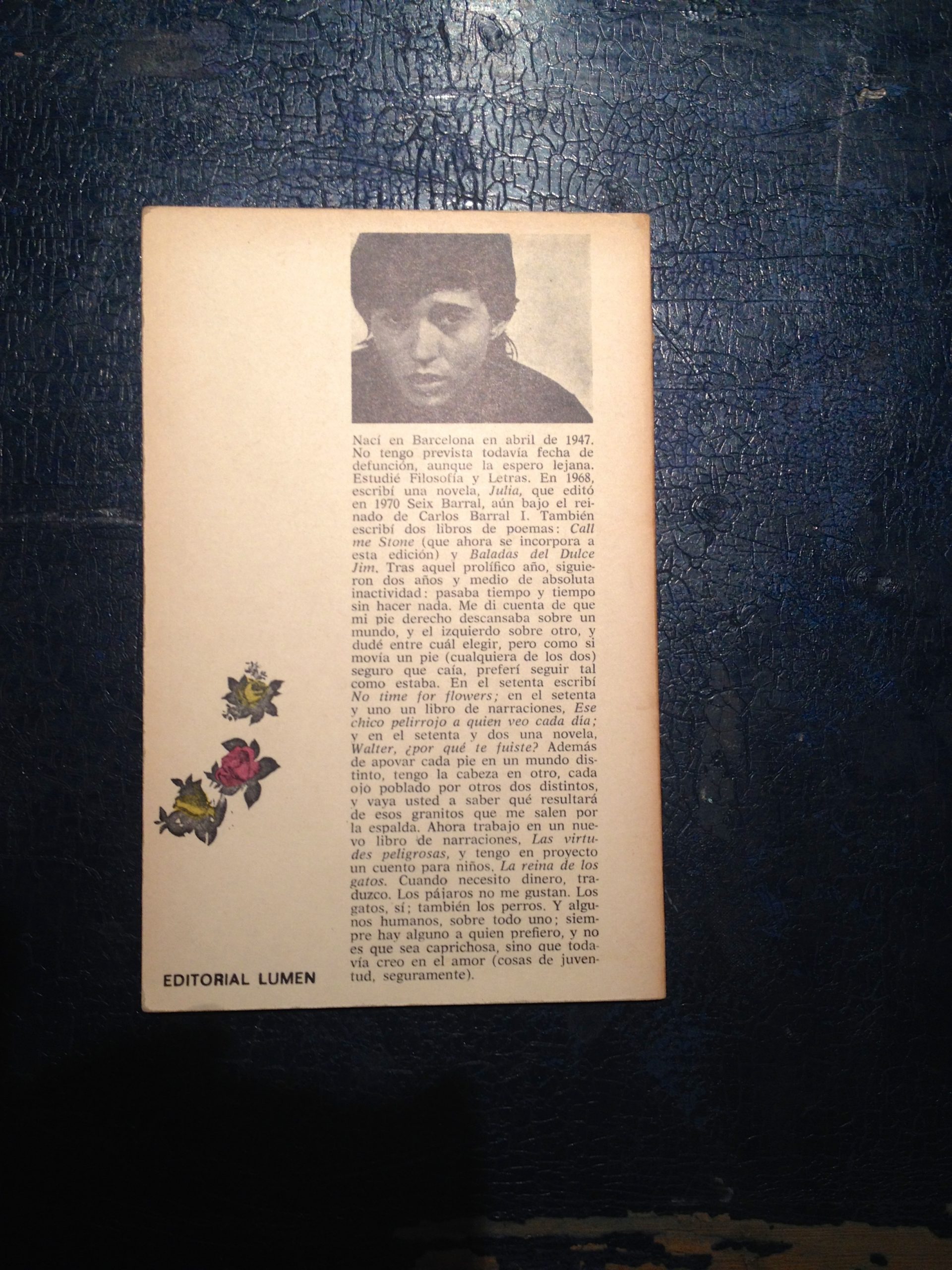 portada no time for flowers ana maria moix