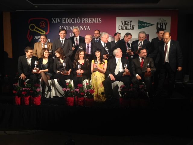 Roser Amills en la foto de grupo premios apei 2014 en vichy catalan