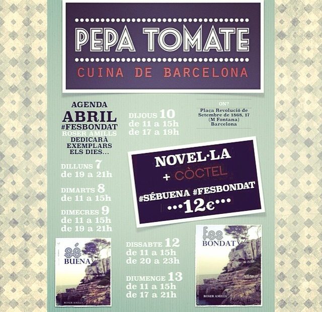 Roser Amills Firma Libros En El Bar Pepa Tomate De Barcelona 2