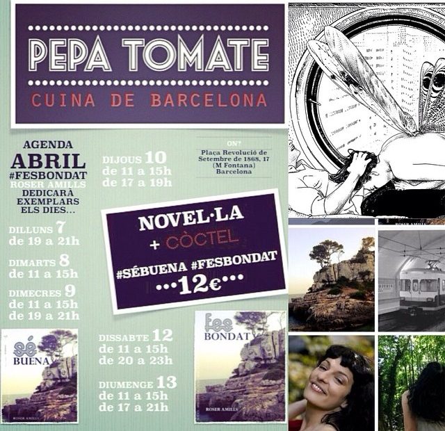 Roser Amills Firma Libros En El Bar Pepa Tomate De Barcelona