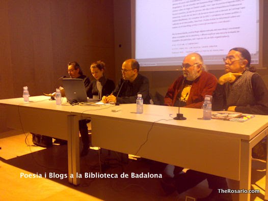 roser amills presentacio conferencia de poesia a la biblioteca de badalona