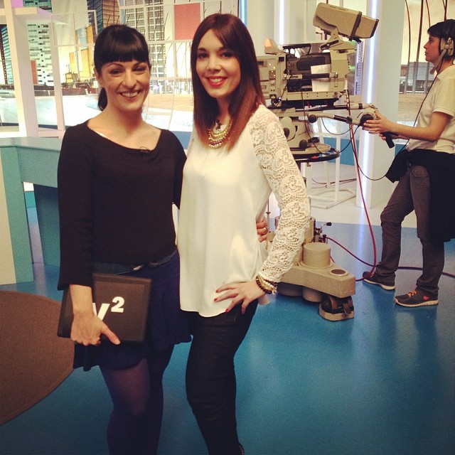 roser amills y tania lozano en vespre a La 2 de RTVE, Vespre a La 2