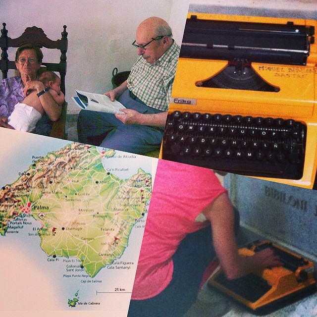 La máquina de escribir amarilla de mi abuelo Miquel Bibiloni Sastre