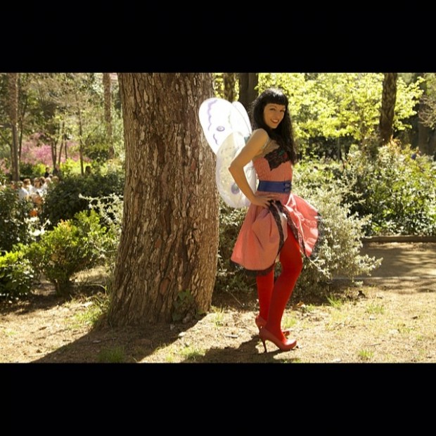 Roser Amills vestida de hada fotografiada por guy aelbrecht