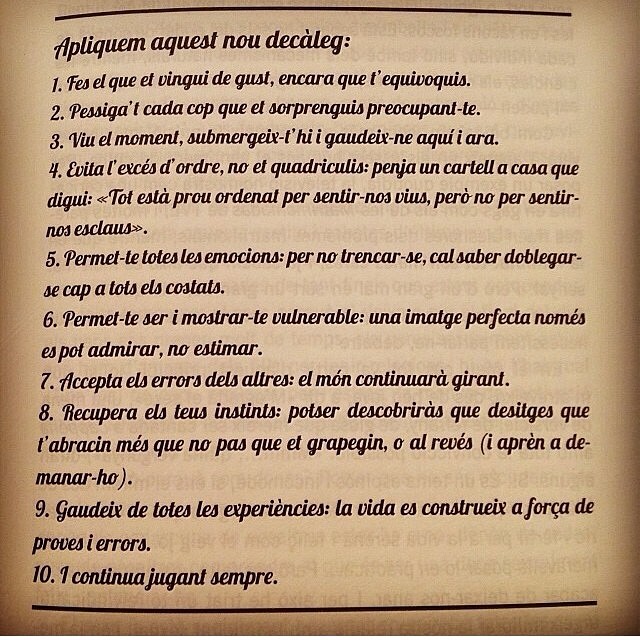 Roser Amills decaleg