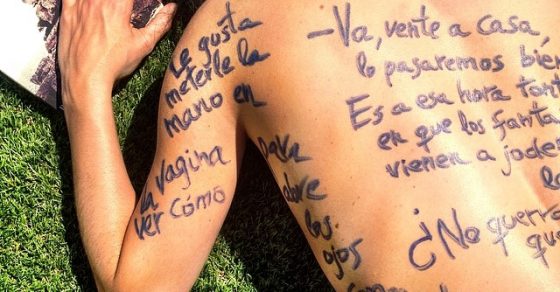 Roser Amills desnuda piel escrita