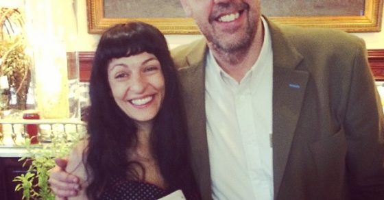 Hem esmorzat junts gràcies al restaurant 7 Portes i al Víctor Amela: Jordi Basté la millor trobada d'avui diumenge!! - Roser Amills, escritora mallorquina