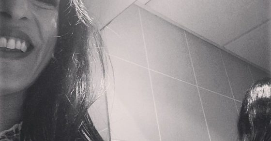 Este #amillspublicwc ha sido en un lavabo un poco estrechito ;)) - Roser Amills, escritora mallorquina