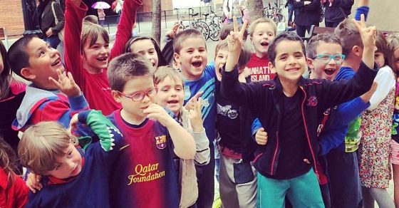 fiesta de cumpleaños infantil plaça de la vila de gracia