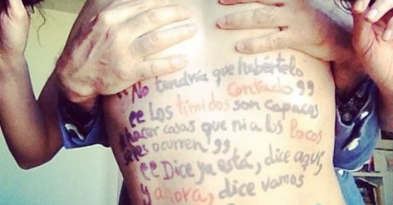 Roser Amills desnuda cuerpo escrito