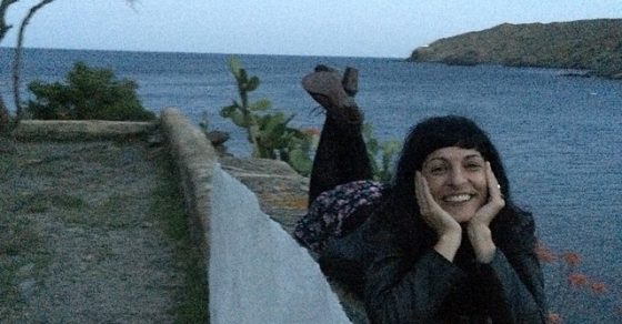 Roser Amills en Cadaques en casa de Antoni Pitxot