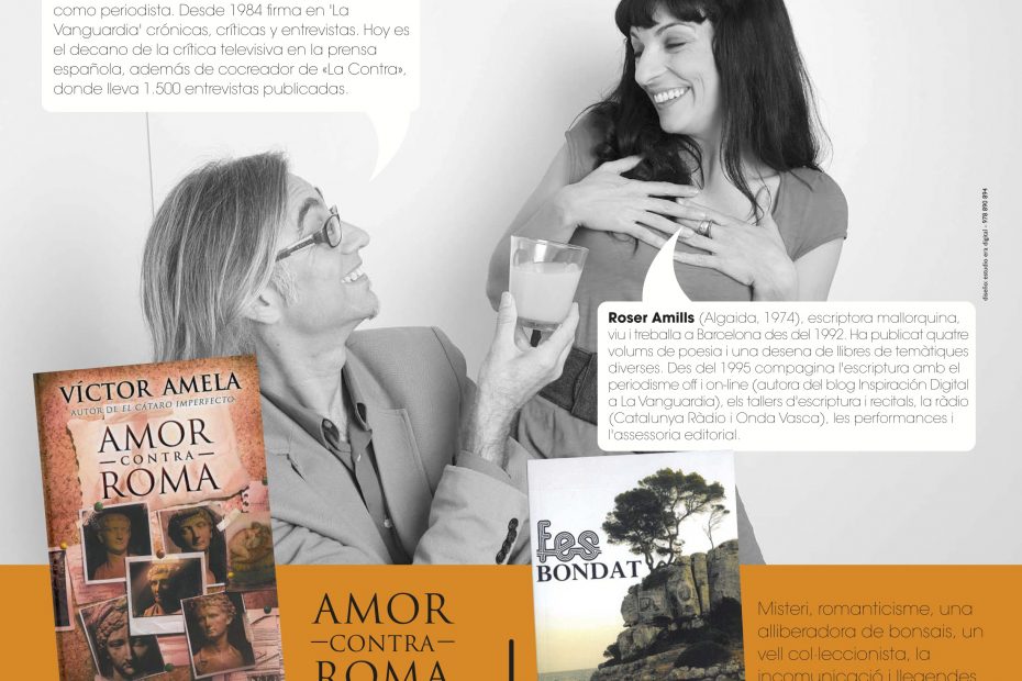 Cartel Victor Amela Y Roser Amills Presentan En Serret Llibres