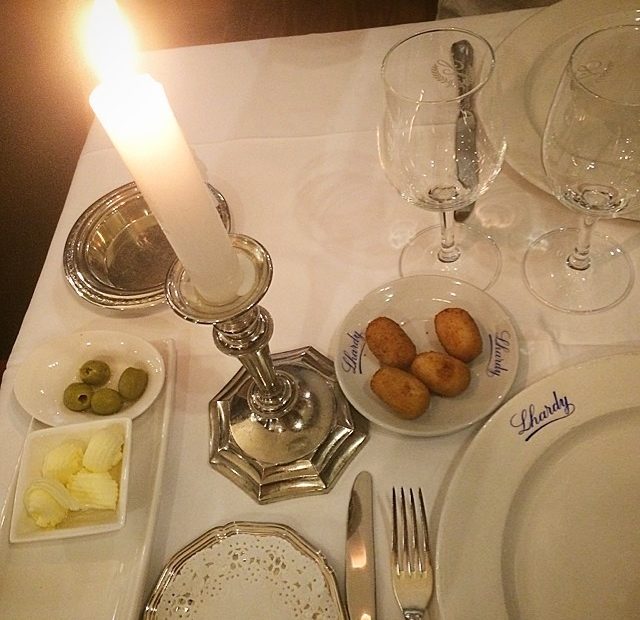 cena en Lhardy de Madrid