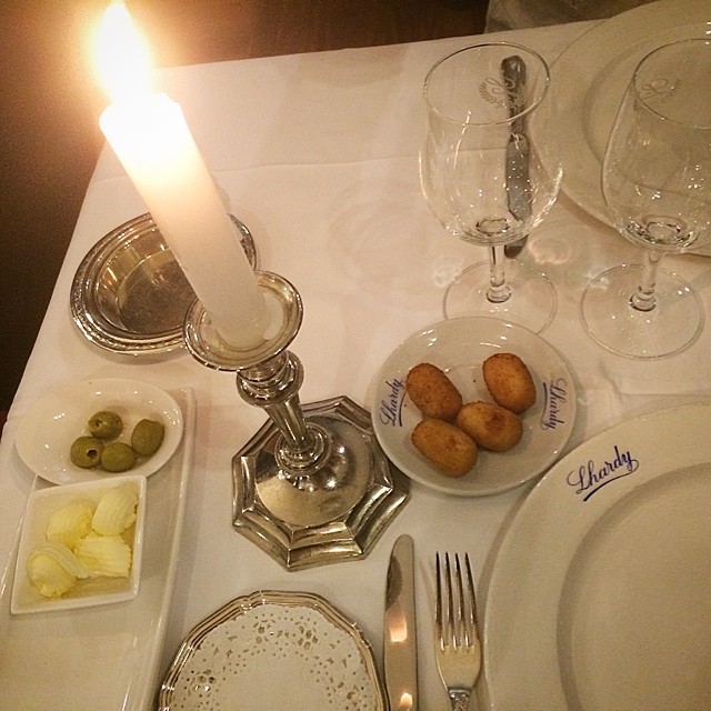 cena en Lhardy de Madrid