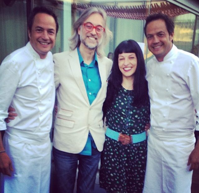 Roser Amills Y Victor Amela Con Los Hermanos Torres Chefs Mediaticos