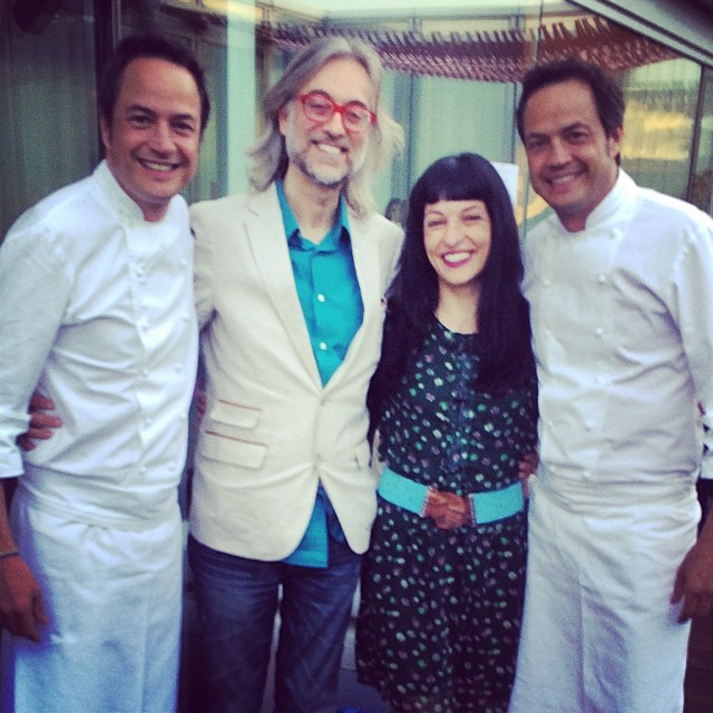 Roser Amills Y Victor Amela Con Los Hermanos Torres Chefs Mediaticos
