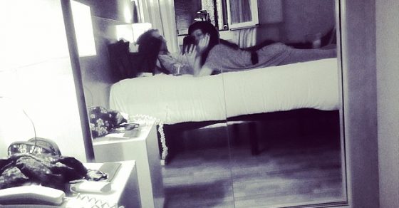 Roser Amills Y Victor Amela En El Hotel Nh De Madrid Para La Feria Del Libro