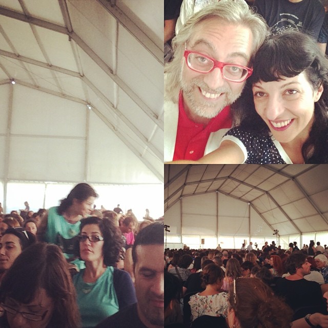 Roser Amills Y Victor Amela En La Charla De Alejandro Jodorowsky En Barcelona En 2014