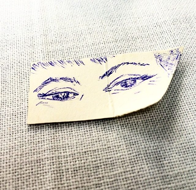 Victor Amela Dibujo Ojos De Roser Amills A Boligrafo