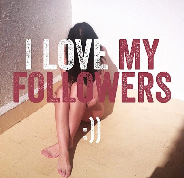 Cartel I Love My Followers Roser Amills