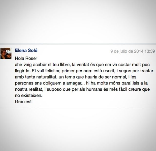 comentari d'elena sole llibre de roser amills