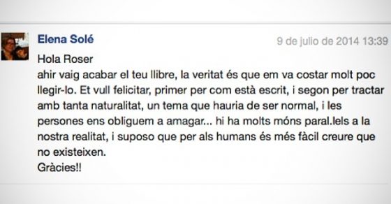 comentari d'elena sole llibre de roser amills