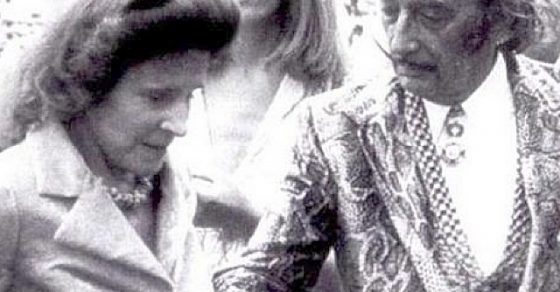 gala y dali y la modelo claudia schiffer