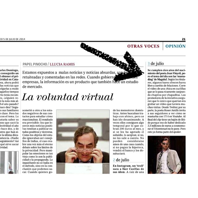 Noticia Roser Amills Performance Es Masturba Amb 1714