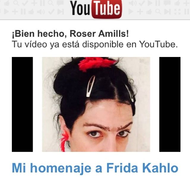 Roser Amills Disfrazada Homenaje A Frida Khalo
