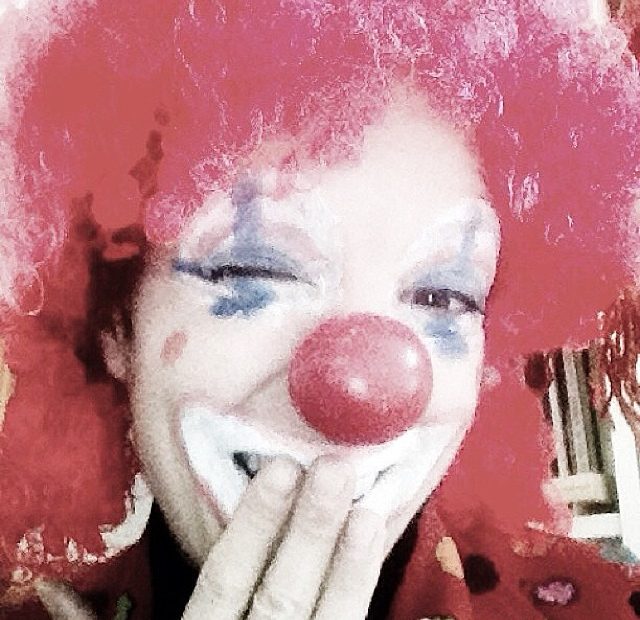 Roser Amills Durante Fiesta Infantil Disfraz De Payaso