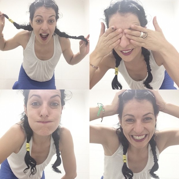 roser amills selfie trenzas divertida 2