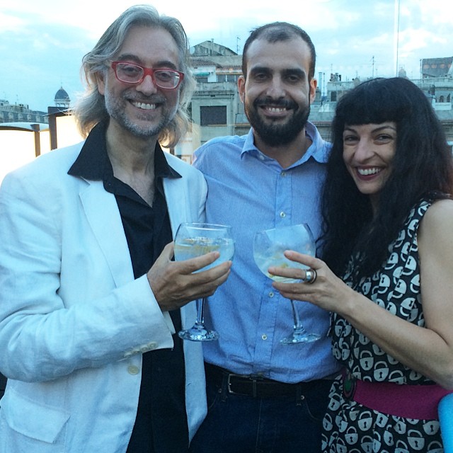 Roser Amills Y Victor Amela Gintonics Terraza Hotel