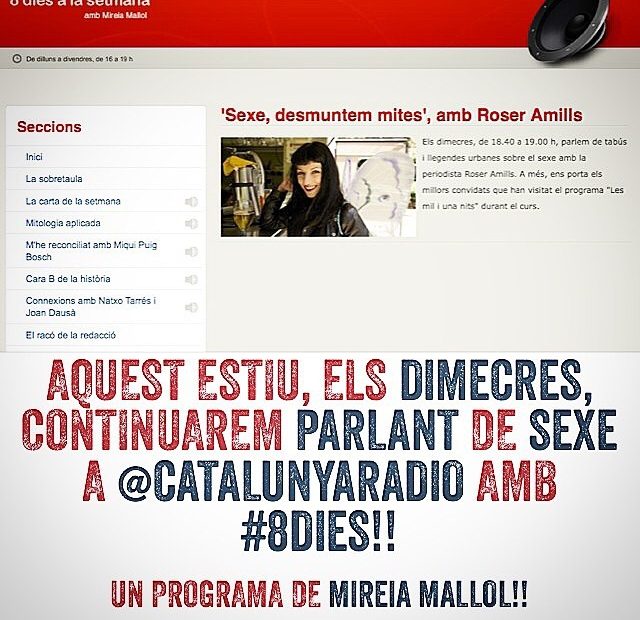 catalunya radio seccio de roser amills programa d'estiu amb mireia mallol