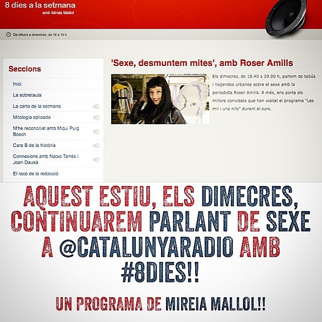 catalunya radio seccio de roser amills programa d'estiu amb mireia mallol