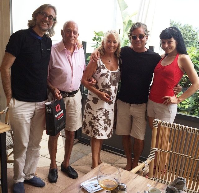 Pareja roser amills y victor amela con los padres de victor amela