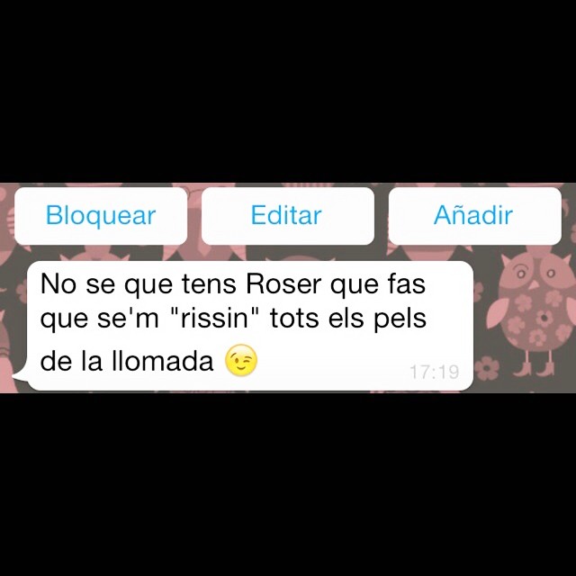 Poema Que Sem Rissin Pels De La Llomada Mensaje Para Roser Amills