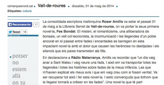 Roser Amills Entrevista A Comarques Nord