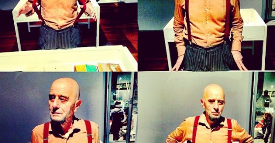 Antonio Beneyto Con Tirantes Retratado Por Roser Amills