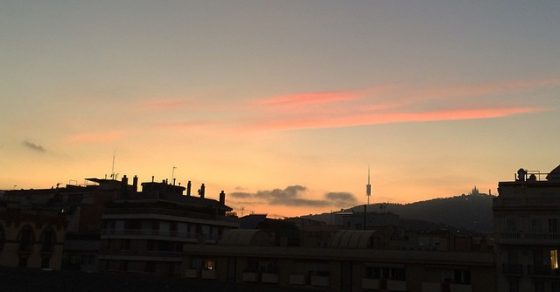 Atardecer Puesta De Sol Barcelona