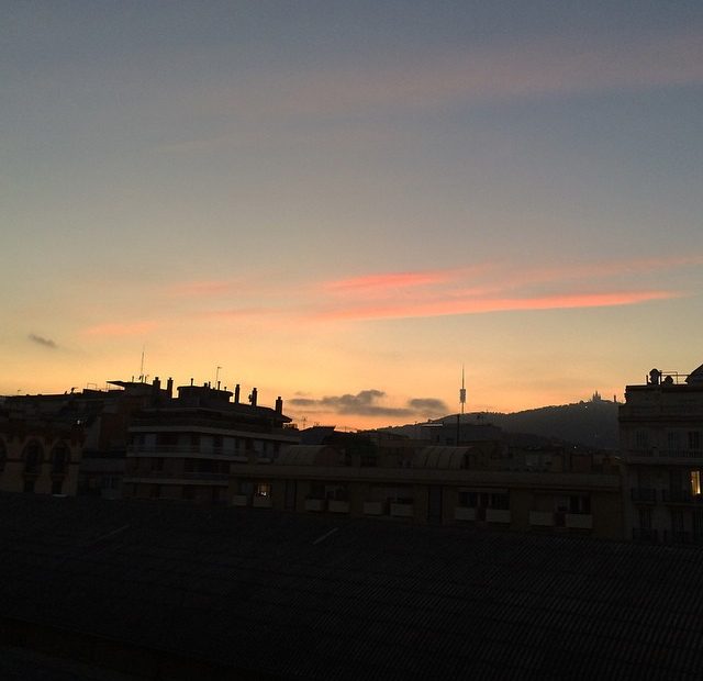 Atardecer Puesta De Sol Barcelona