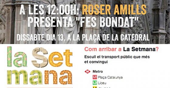 Cartell La Setmana Del Llibre En Catala Roser Amills I Victor Amela