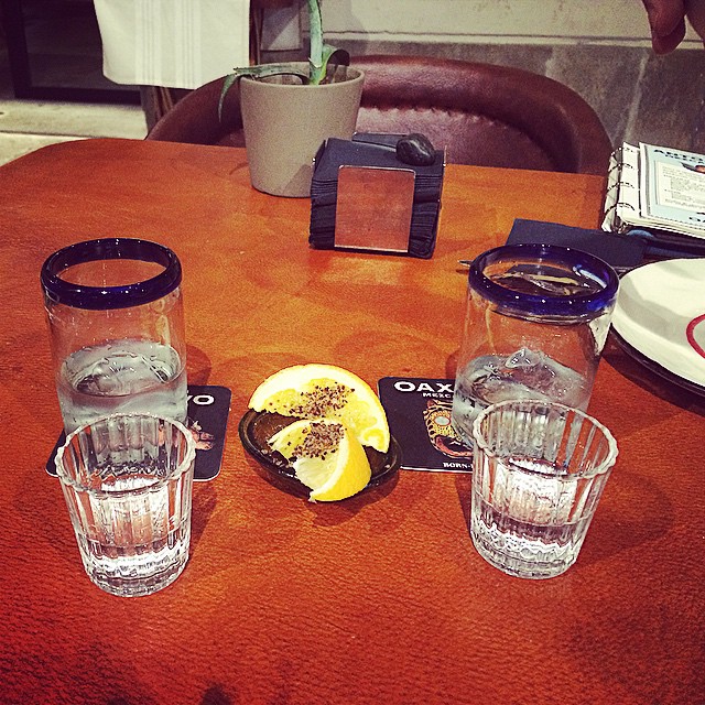 Chupitos De Tequila En Oaxaca Restaurante Barcelona