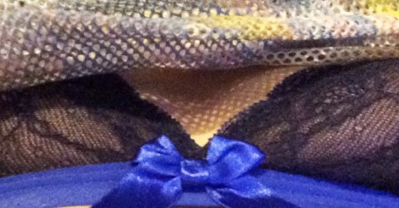 Escote De Roser Amills Sujetador Lazo Azul