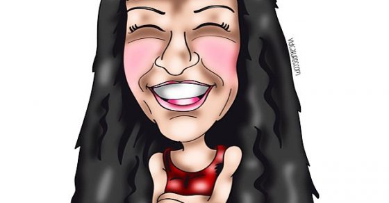 ilustracion caricatura de roser amills por vindicatures