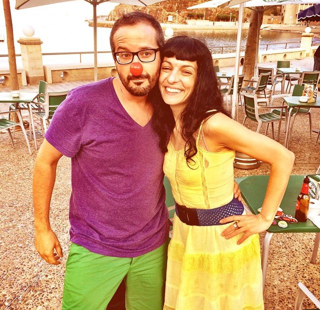 roser amills portbou con toni mañach festa grafistes 2014