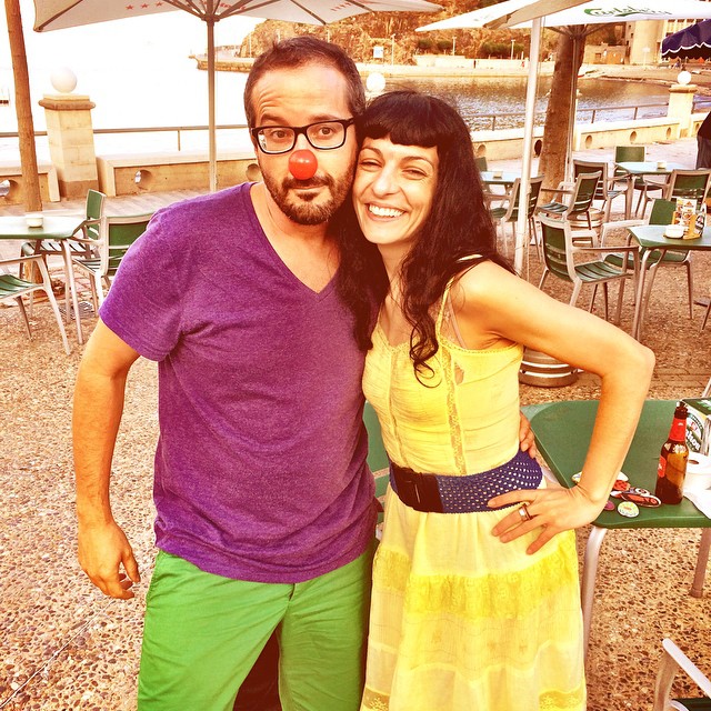 roser amills portbou con toni mañach festa grafistes 2014